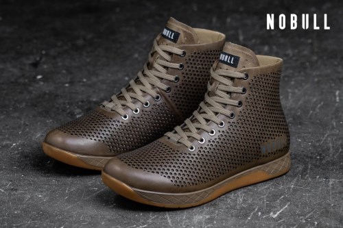 NOBULL Leather Womens High Top Trainers (E45807) Ireland